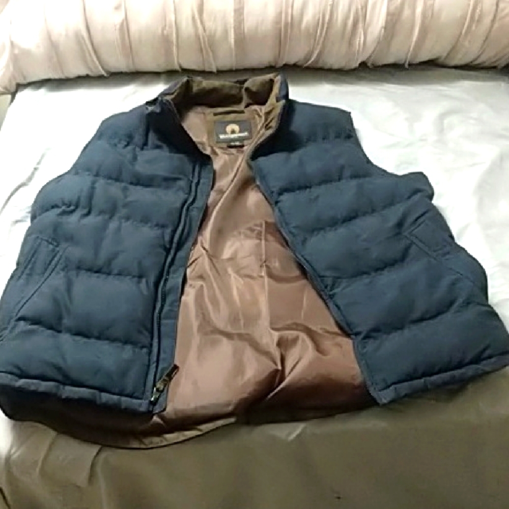 Men's Blue Puffer Vest